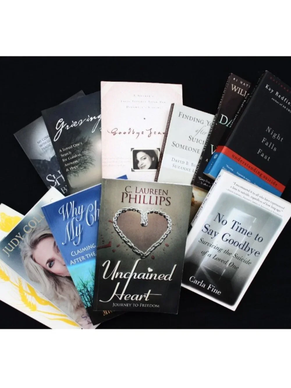 Books Grief Suicide Loss SOS Grieving (Lot 11) Bolton Hsu Collins Styron Jamison